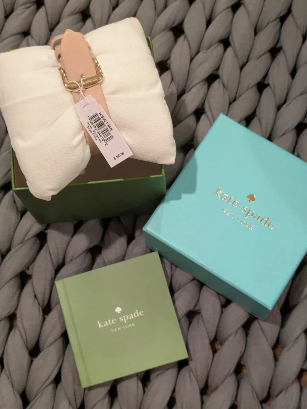 NIB Kate Spade Grand Metro Women's Beige Dial Quartz Watch KSW1345